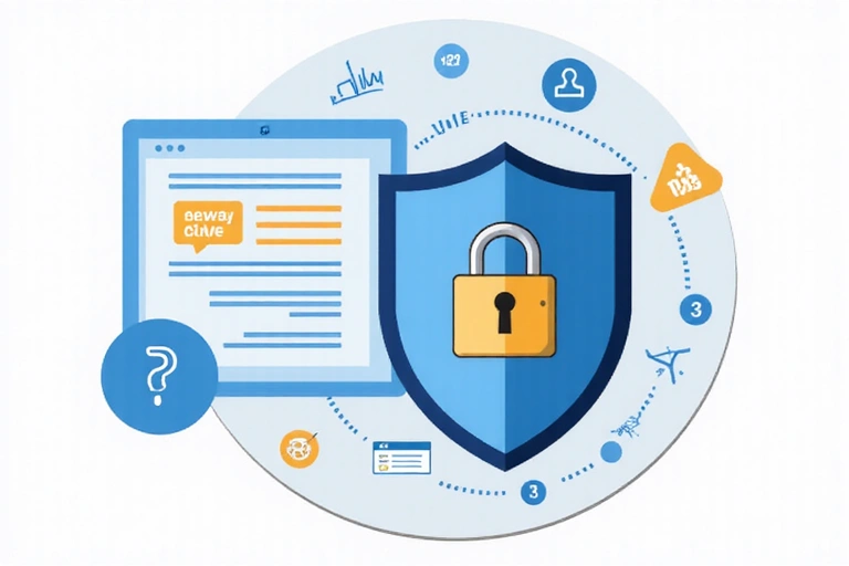 Ilustrasyon ng secure na data at privacy padlock
